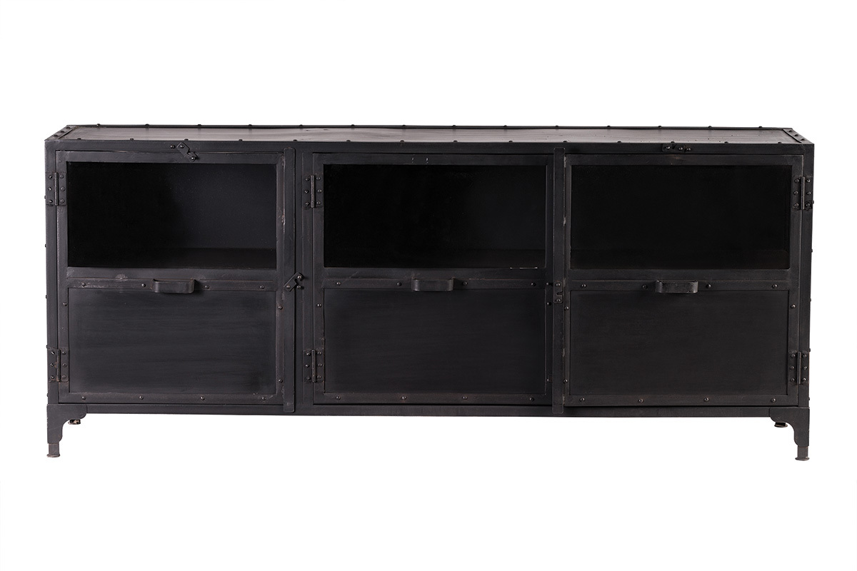 Buffet design metallo nero FACTORY