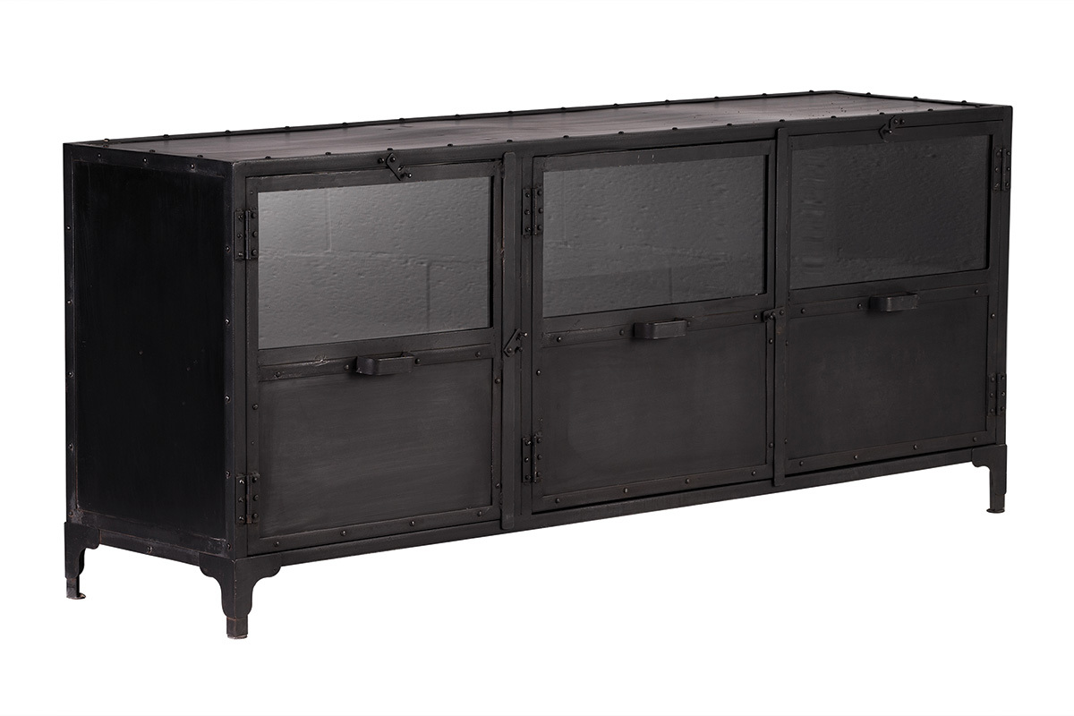 Buffet design metallo nero FACTORY