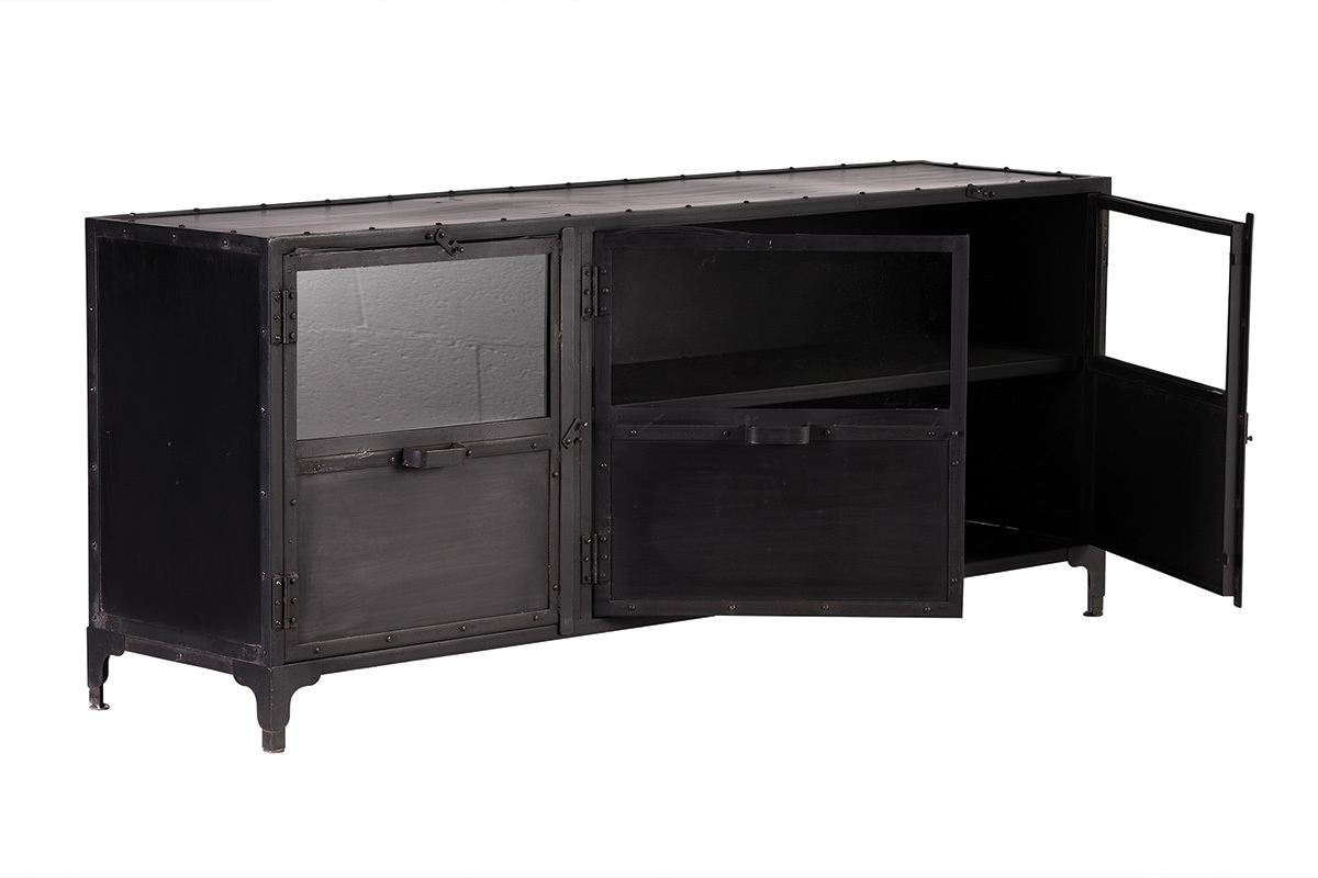 Buffet design metallo nero FACTORY