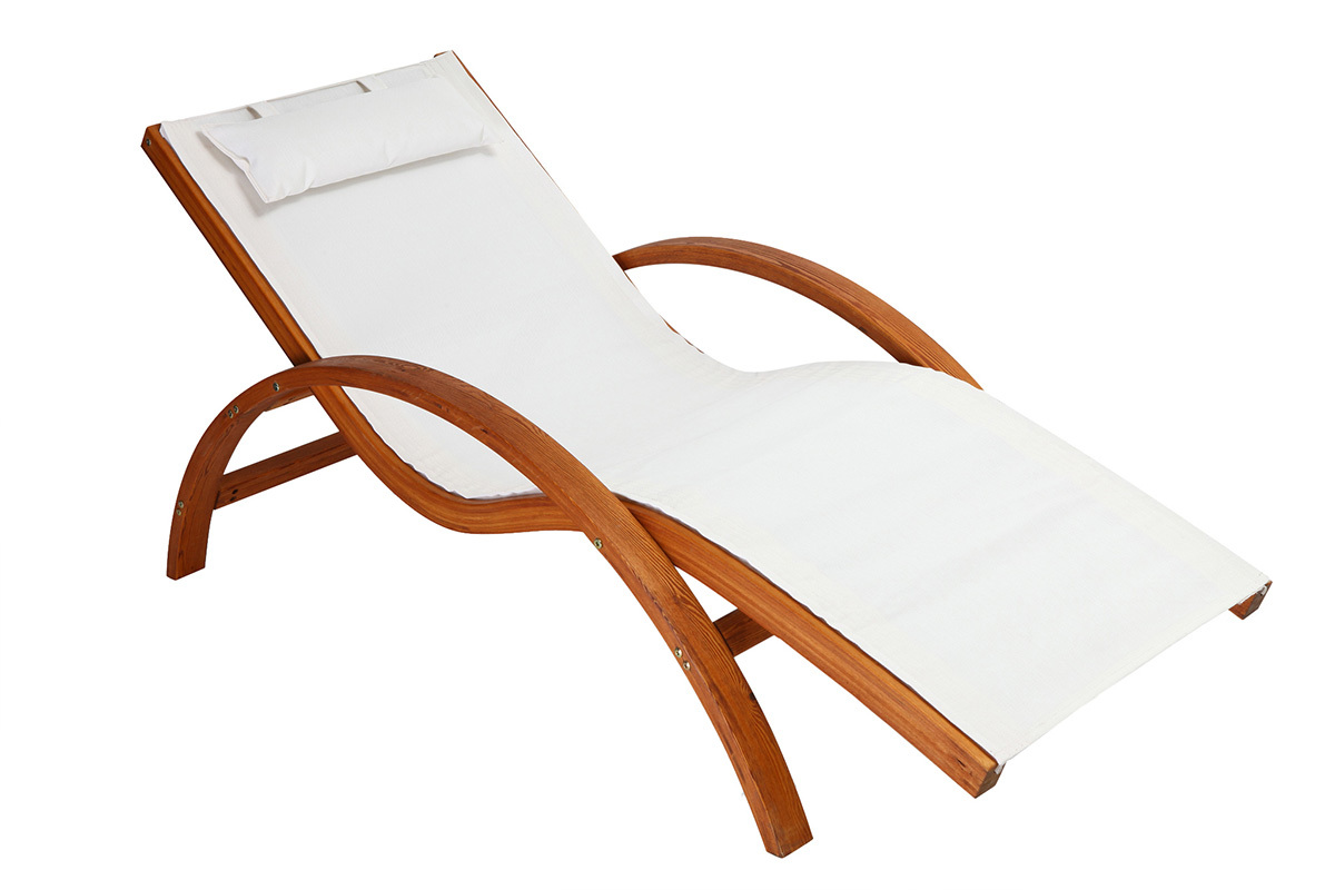 Chaise longue bianca BIARRITZ