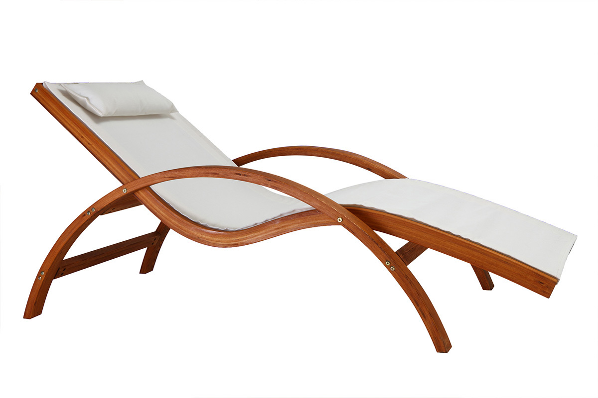 Chaise longue bianca BIARRITZ