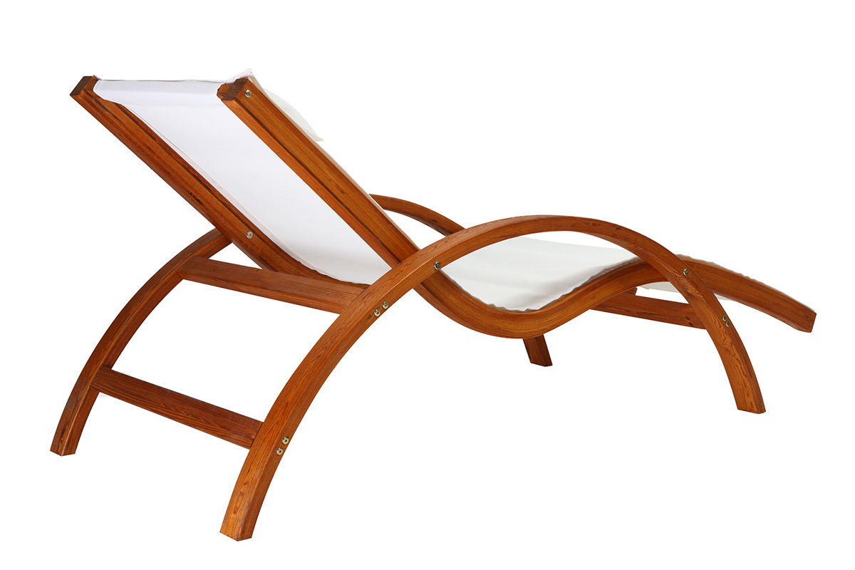 Chaise longue bianca BIARRITZ