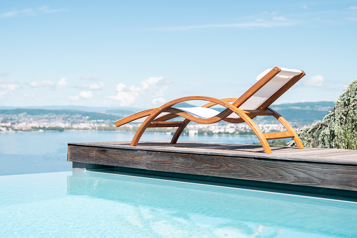 Chaise longue bianca BIARRITZ