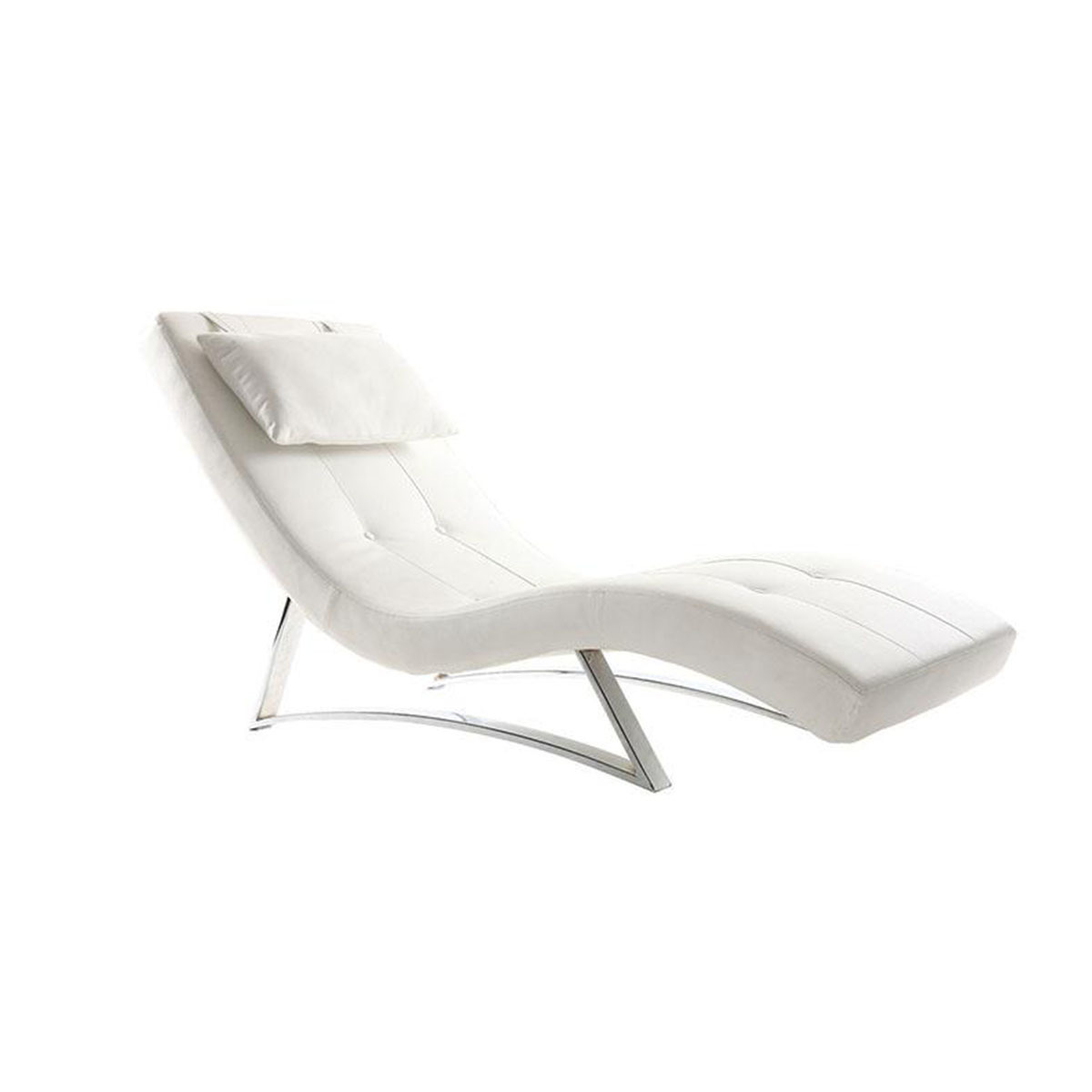 Chaise longue design bianco MONACO