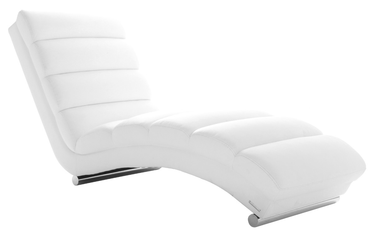 Chaise longue / poltrona design bianco TAYLOR