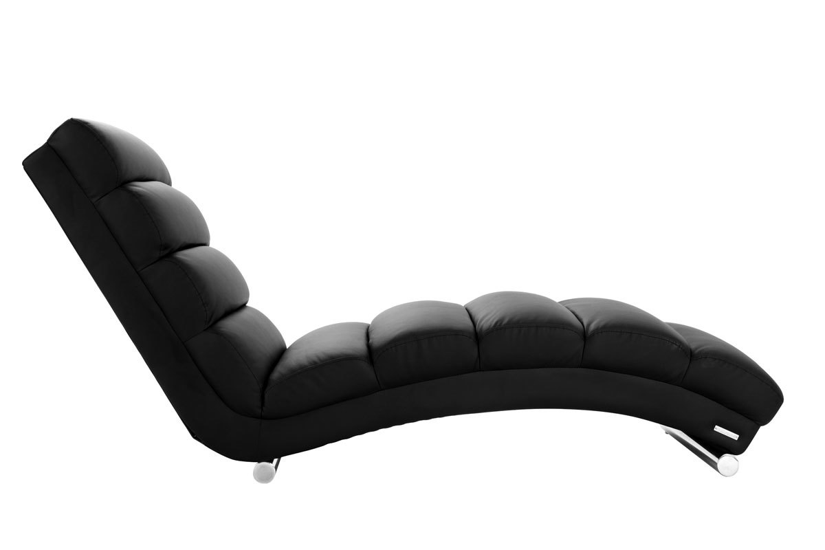 Chaise longue / poltrona design nero TAYLOR