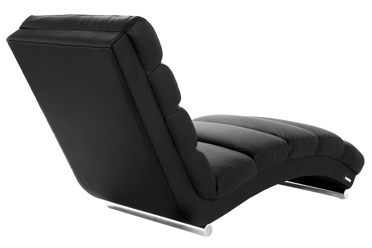 Chaise longue / poltrona design nero TAYLOR