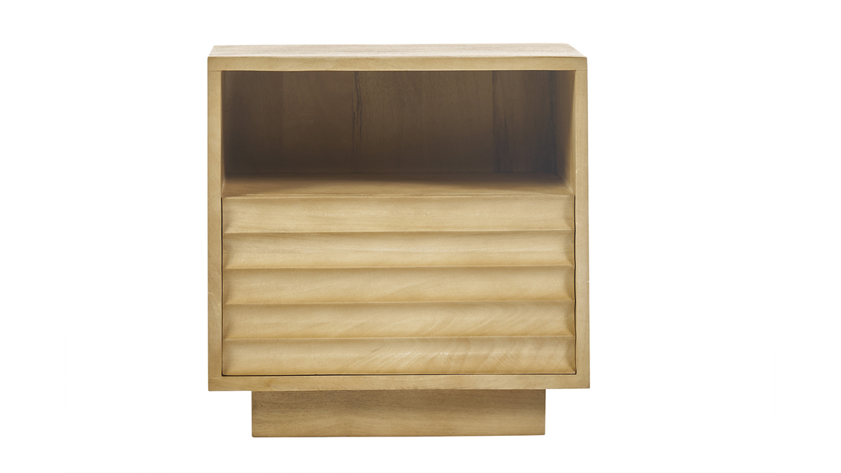 Comodino con cassetto in legno massello di mango L45 MATCHA