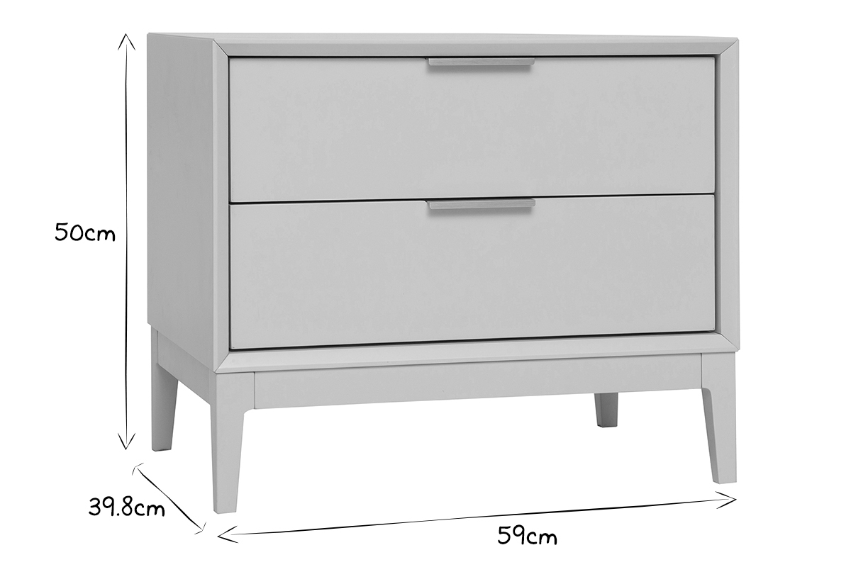 Comodino rosa cipria e metallo dorato con ripiani L60 cm GIANA