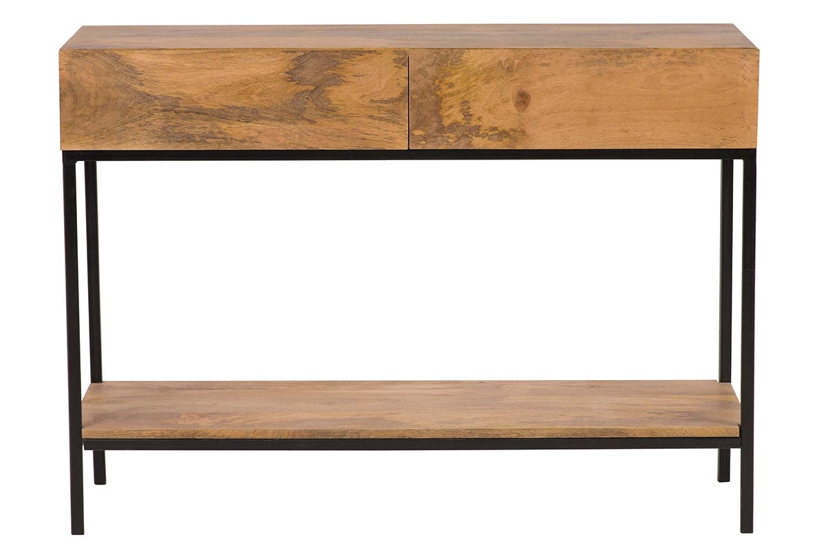 Console industriale legno di mango e metallo L110 cm YPSTER