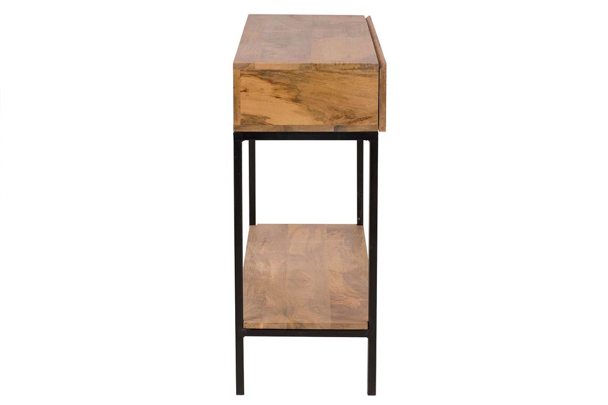 Console industriale legno di mango e metallo L110 cm YPSTER