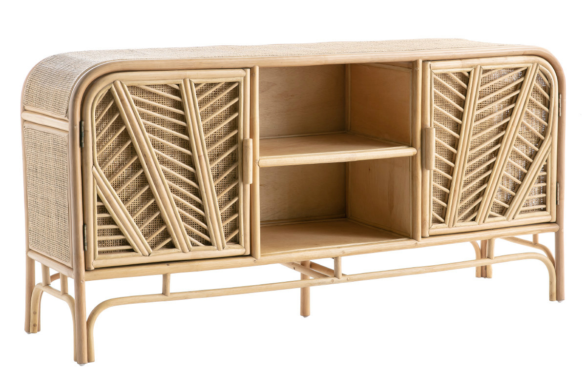 Credenza 2 ante in rattan GALON