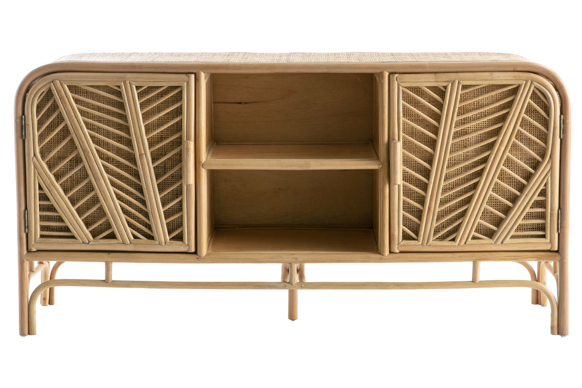 Credenza 2 ante in rattan GALON