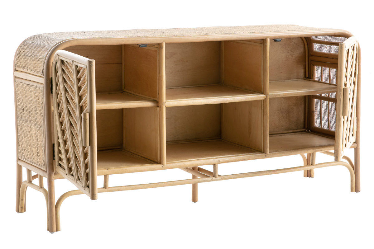 Credenza 2 ante in rattan GALON