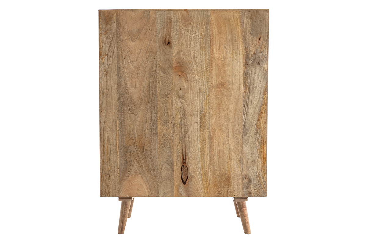 Credenza alta in mango con porte scorrevoli ALBA