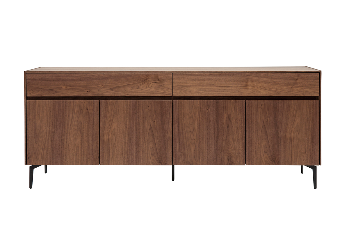 Credenza design impiallacciatura noce L180 cm BLISS