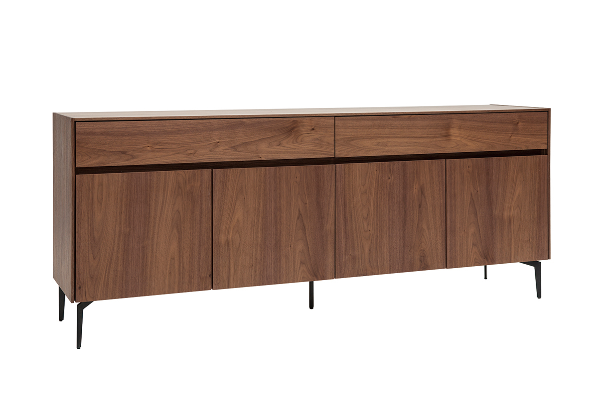 Credenza design impiallacciatura noce L180 cm BLISS