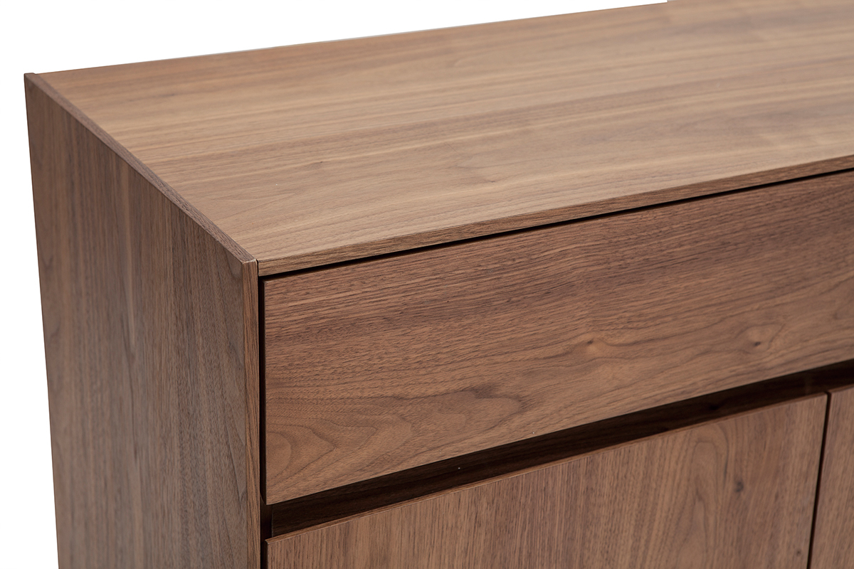 Credenza design impiallacciatura noce L180 cm BLISS