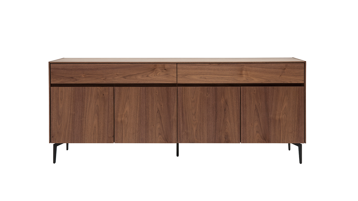 Credenza design impiallacciatura noce L180 cm BLISS