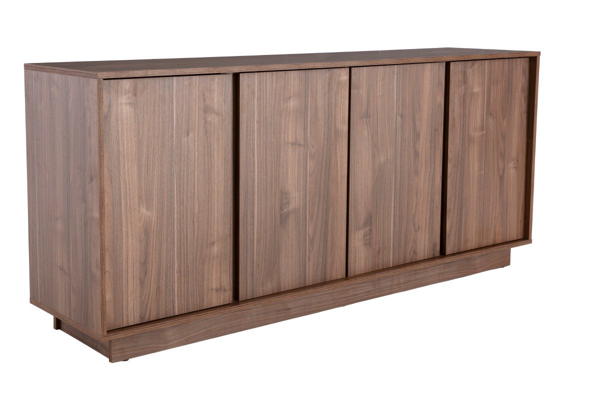 Credenza di design effetto noce L180 cm COMO