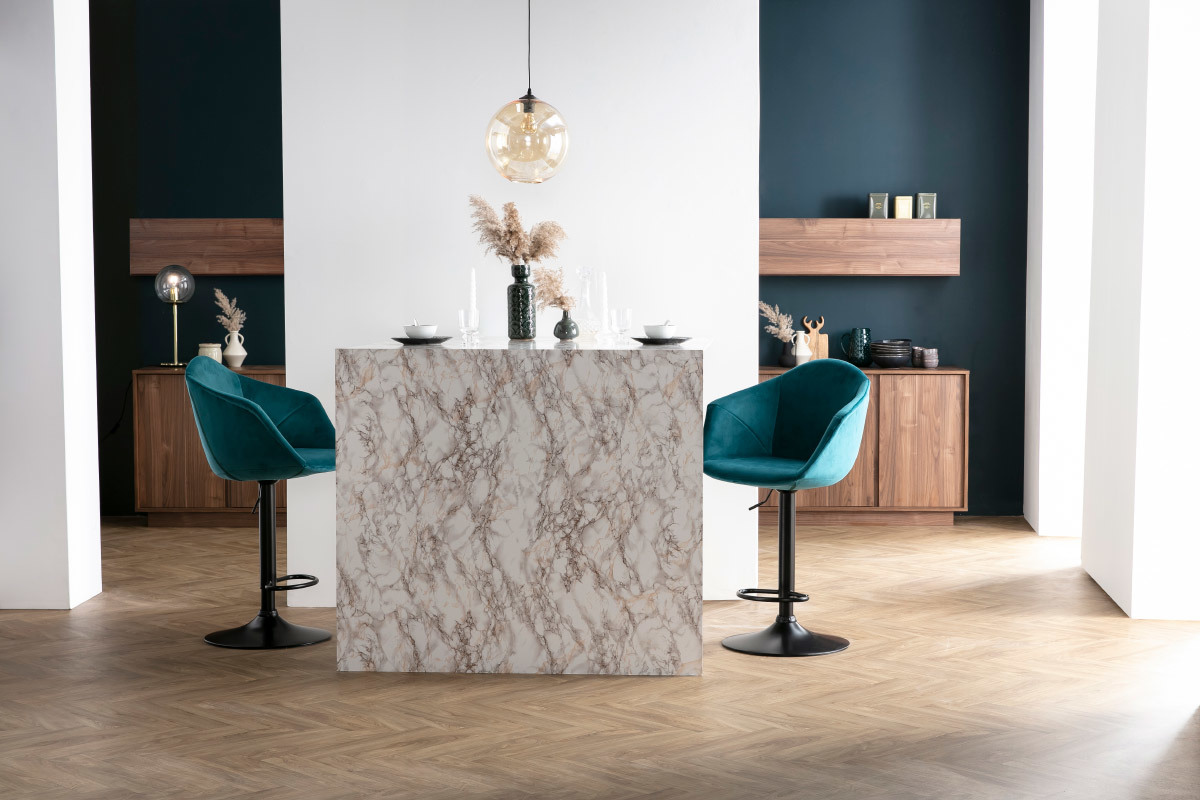 Credenza di design effetto noce L180 cm COMO