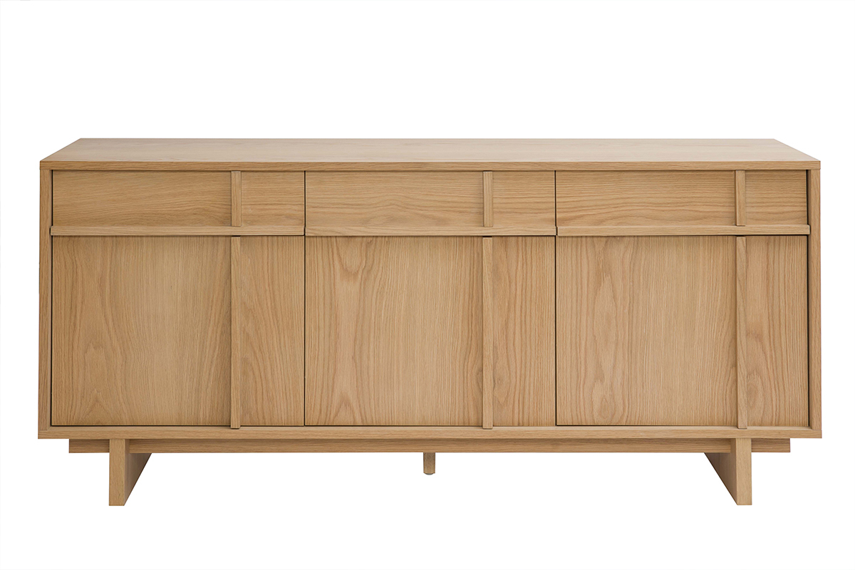 Credenza in legno chiaro di quercia L160 cm ZAO