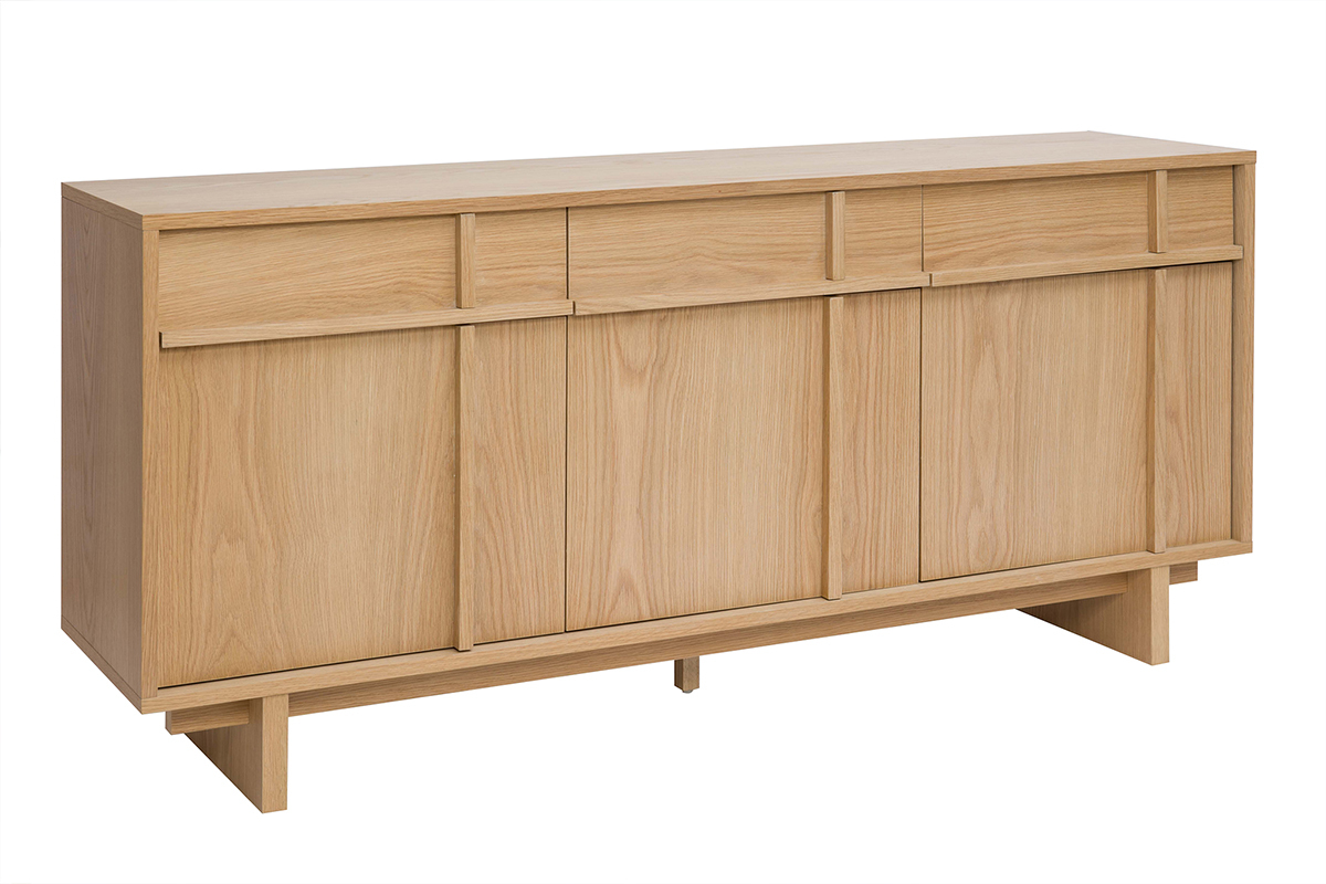 Credenza in legno chiaro di quercia L160 cm ZAO