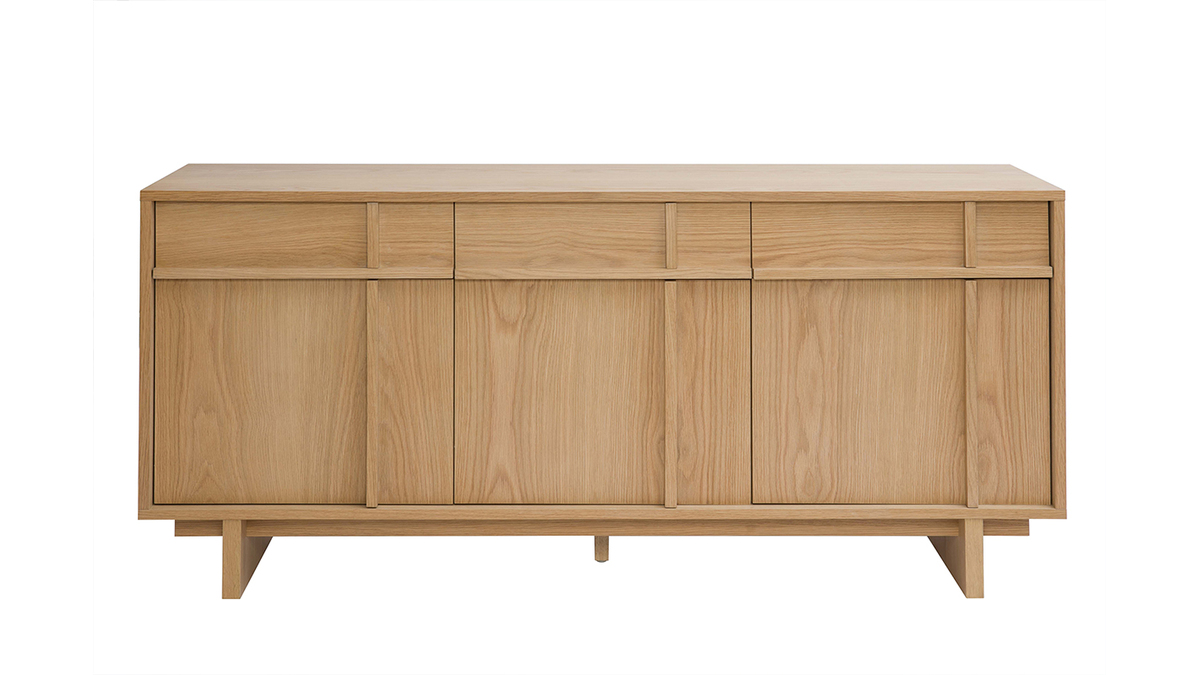 Credenza in legno chiaro di quercia L160 cm ZAO