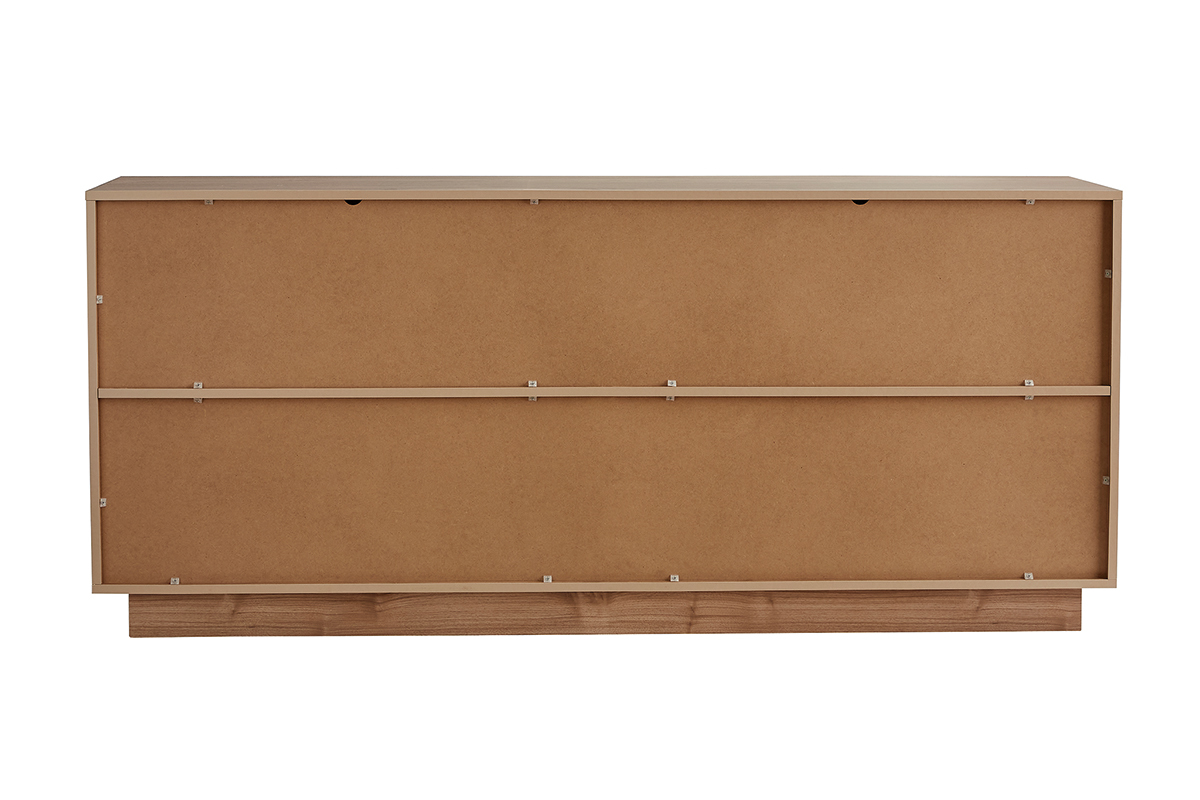 Credenza scandinava 4 ante finitura rovere L180 cm COMO