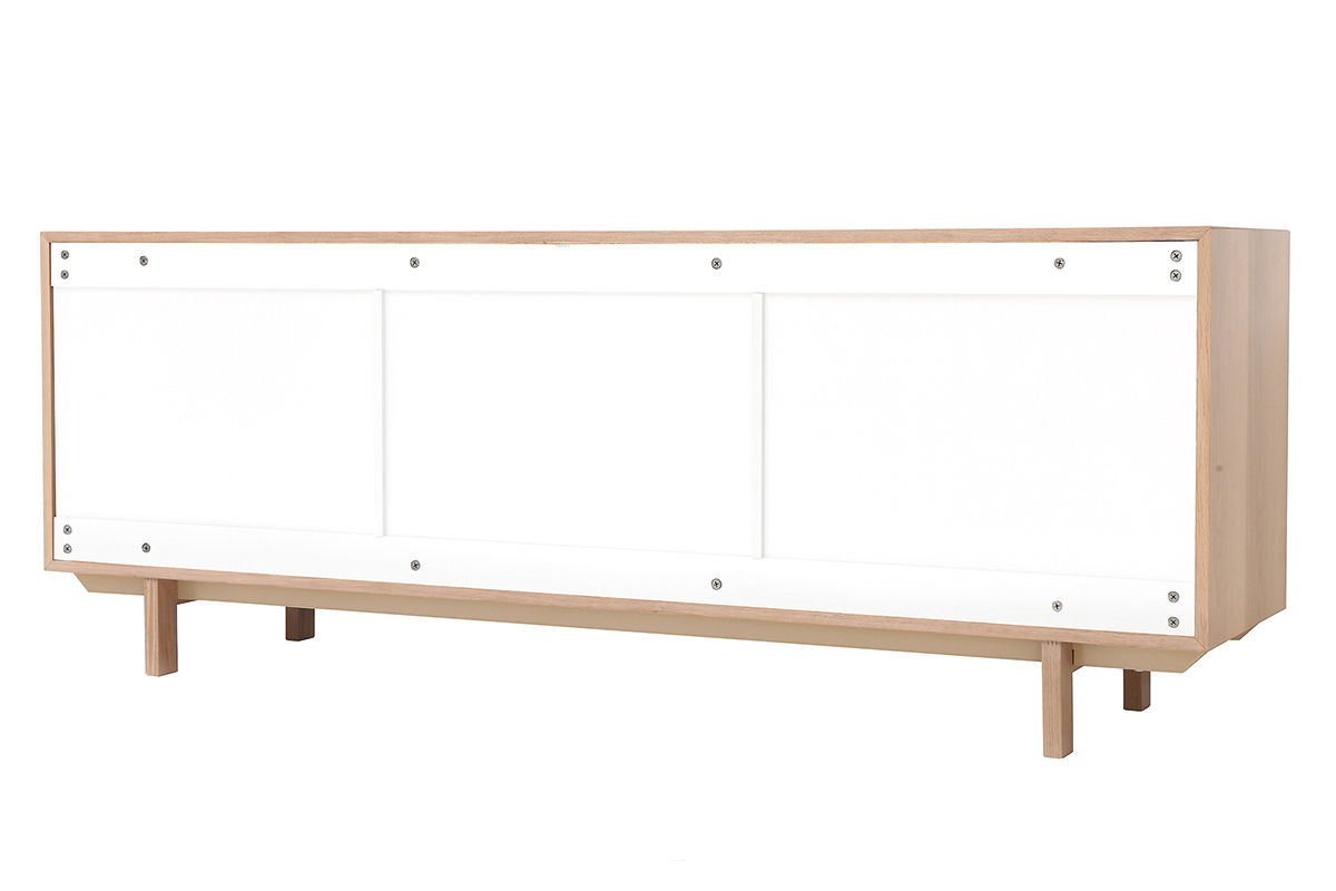 Credenza scandinava in legno Bianco 195 cm SID