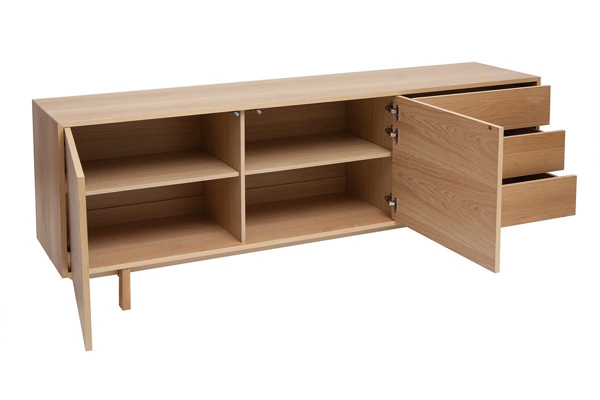 Credenza scandinava legno chiaro L195 cm SID