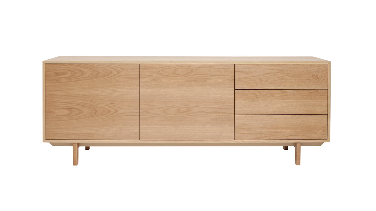 Credenza scandinava legno chiaro L195 cm SID