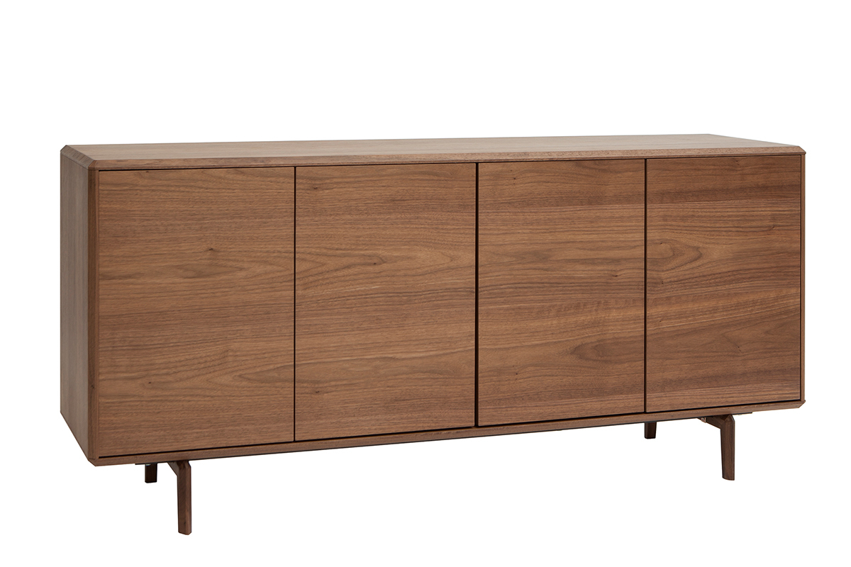 Credenza vintage 4 ante in legno scuro L160 SUVA