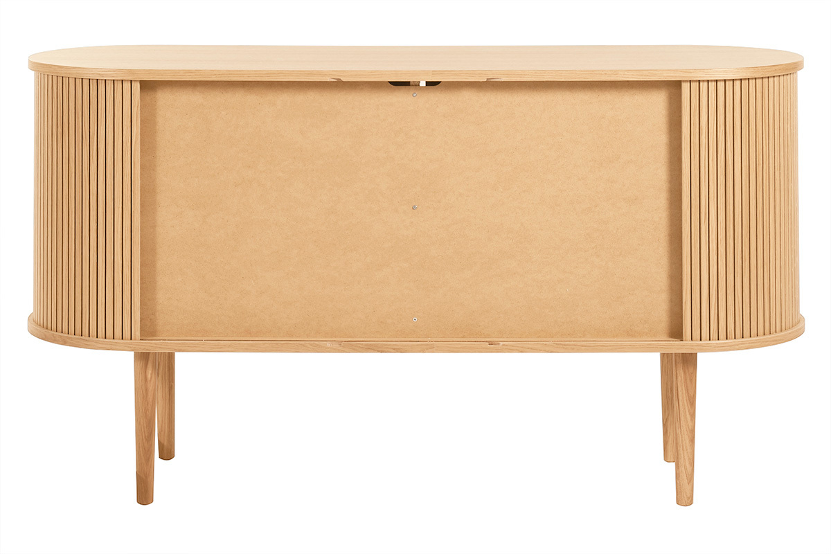 Credenza vintage in legno chiaro 2 ante scorrevoli L138 cm EPIC