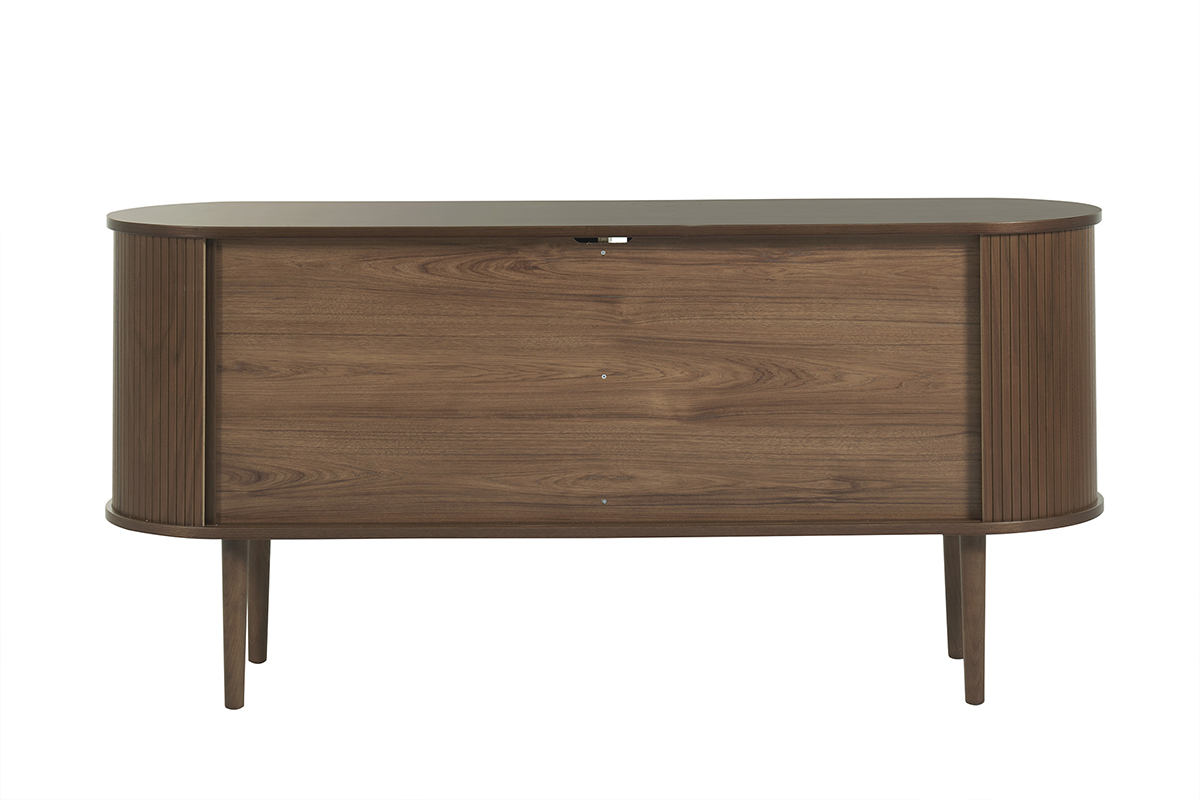 Credenza vintage in legno scuro 2 ante scorrevoli L160 cm EPIC