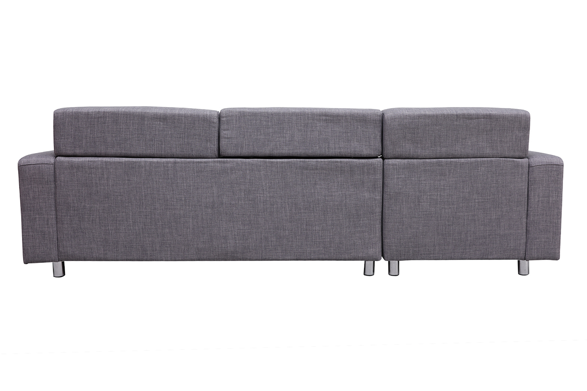 Divano angolare design grigio (angolo sinistro) PORTLAND