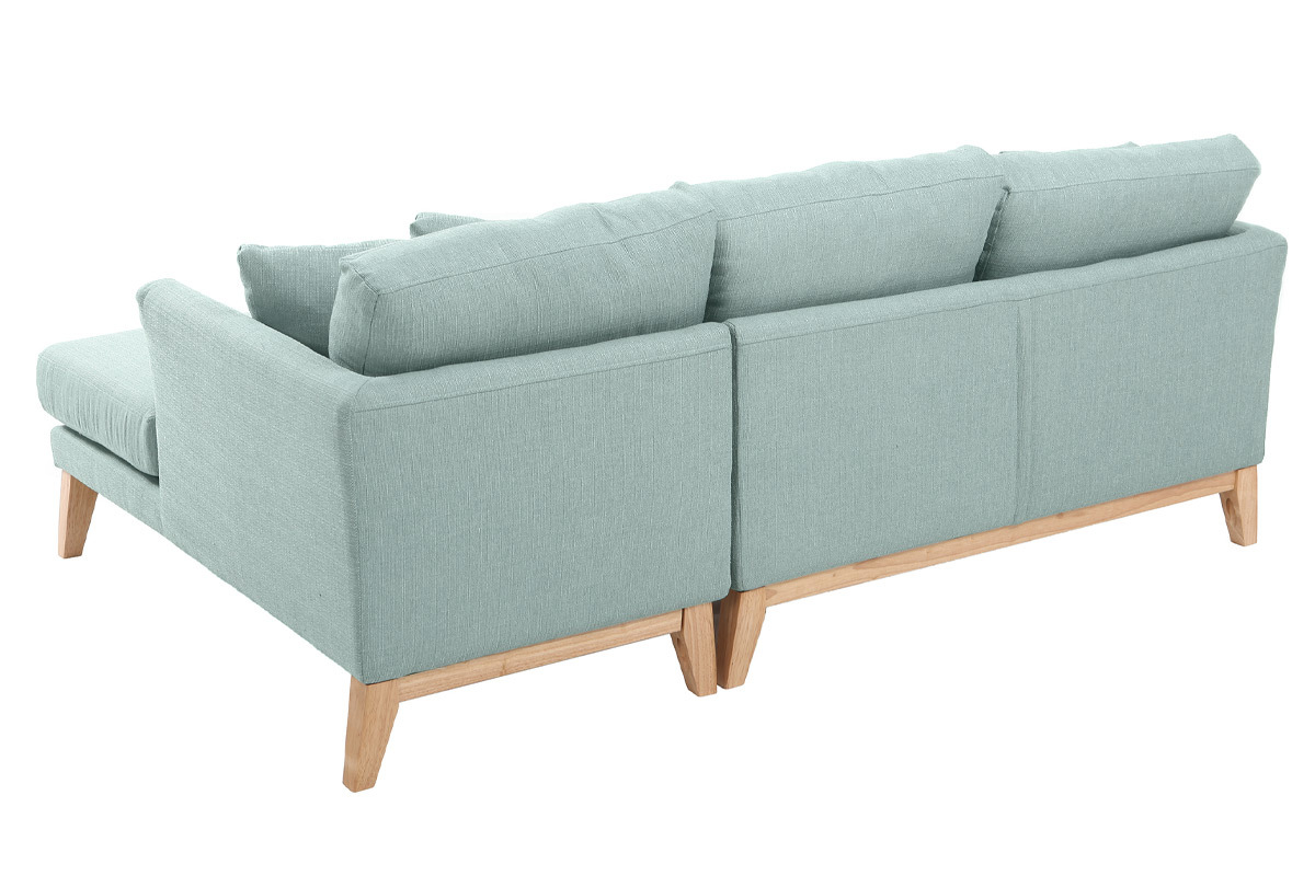 Divano con angolo destro scandinavo blu laguna OSLO