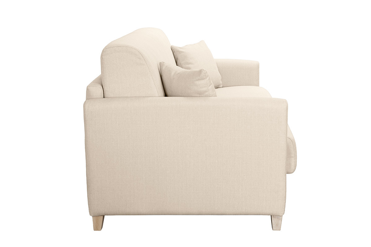 Divano convertibile 3 posti scandinavo beige SKANDY