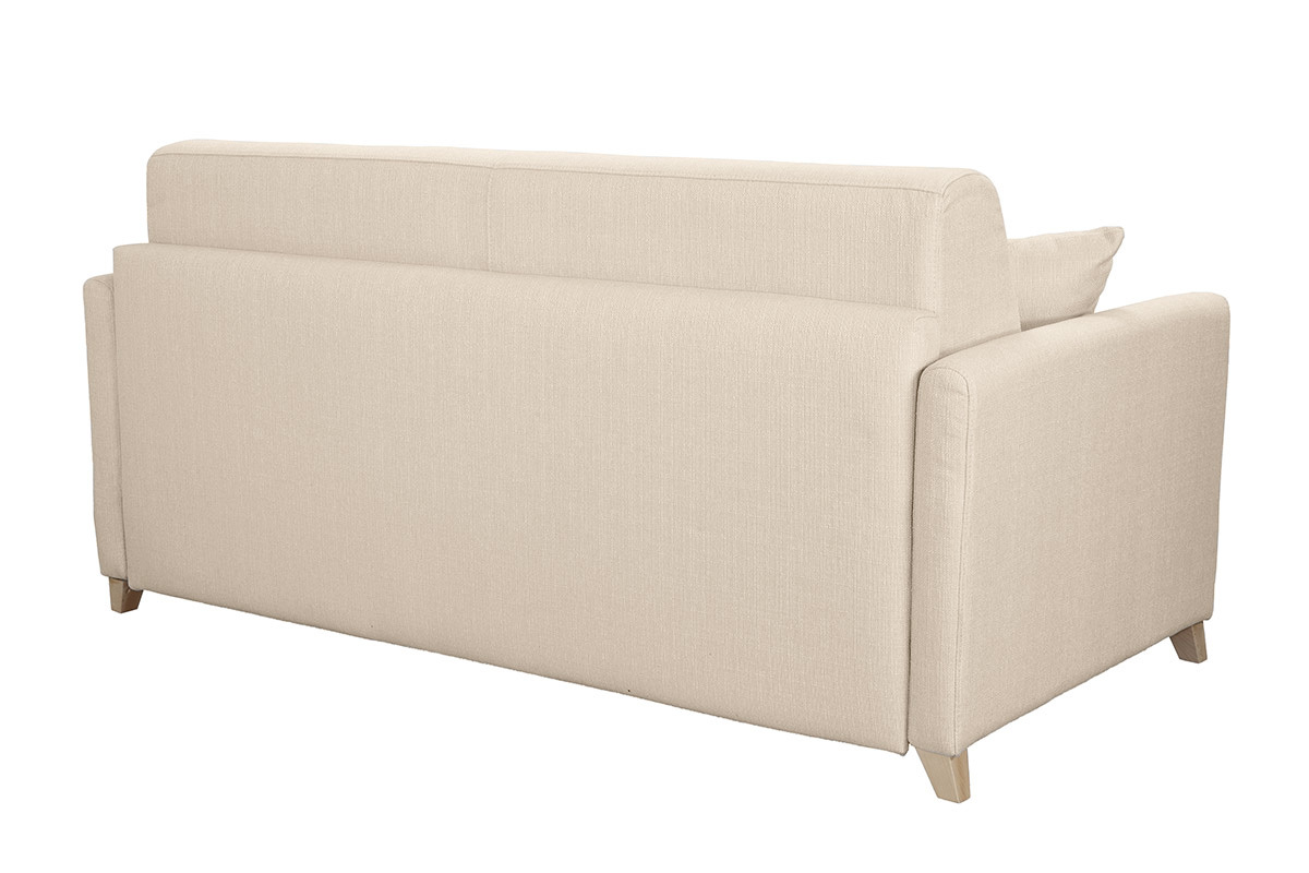 Divano convertibile 3 posti scandinavo beige SKANDY