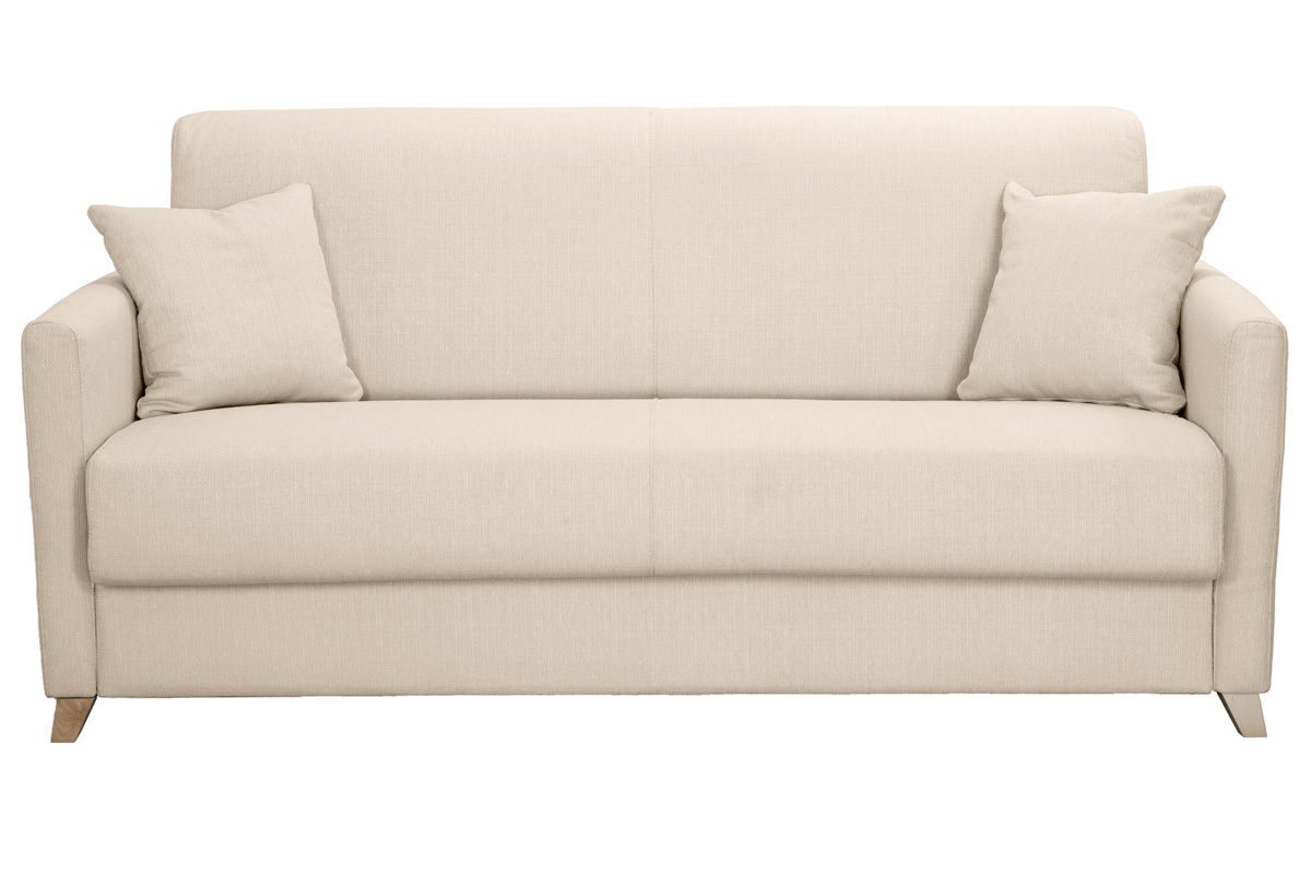 Divano convertibile 3 posti scandinavo beige SKANDY