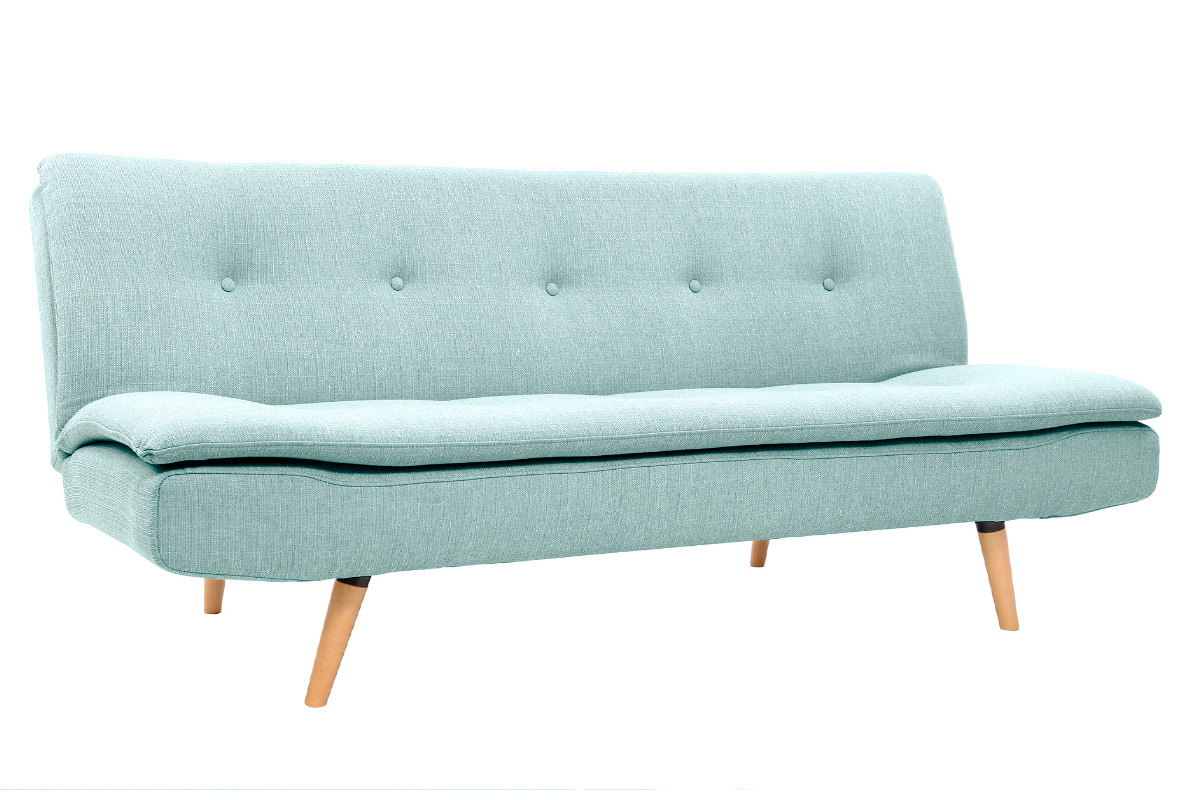 Divano convertibile design scandinavo 3 posti blu laguna SENSO