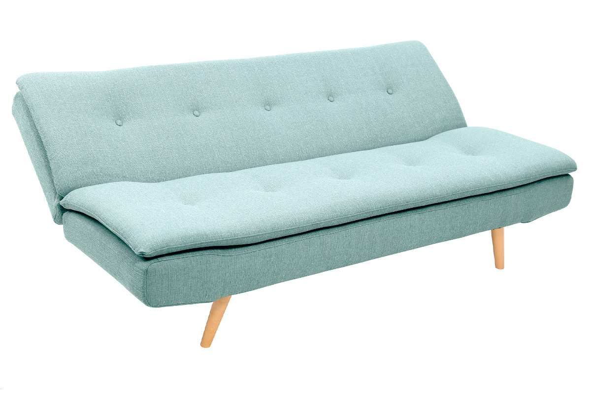 Divano convertibile design scandinavo 3 posti blu laguna SENSO