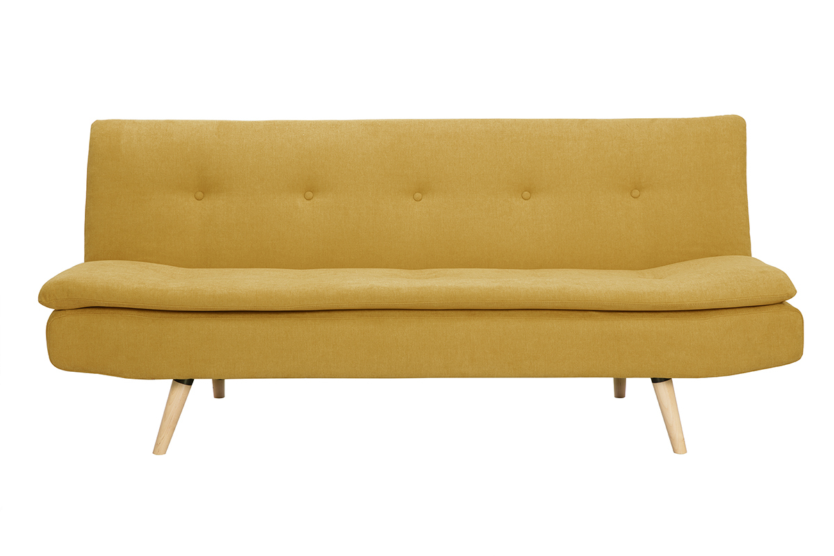 Divano convertibile design scandinavo 3 posti giallo SENSO