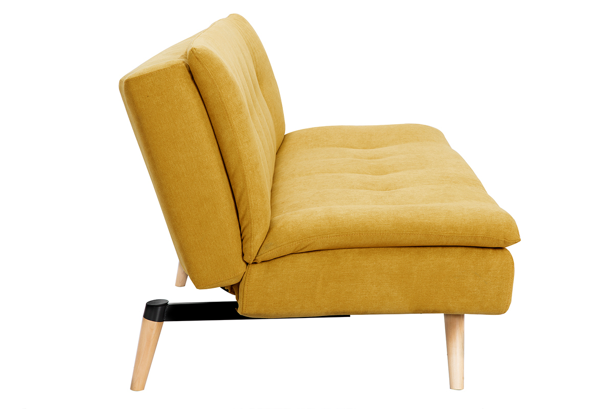 Divano convertibile design scandinavo 3 posti giallo SENSO