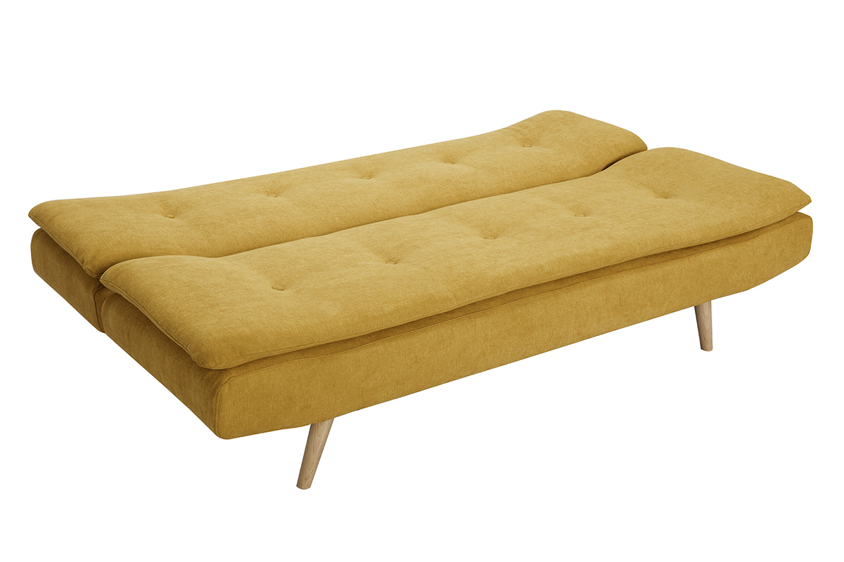 Divano convertibile design scandinavo 3 posti giallo SENSO