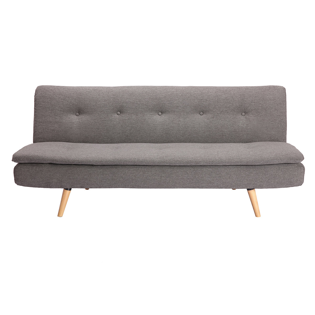 Divano convertibile design scandinavo 3 posti grigio scuro SENSO