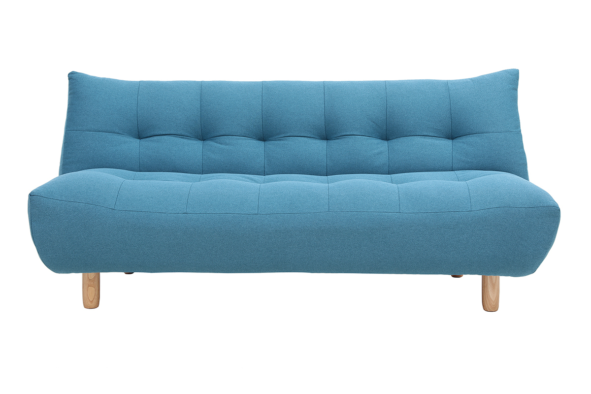 Divano convertibile design scandinavo blu anatra YUMI