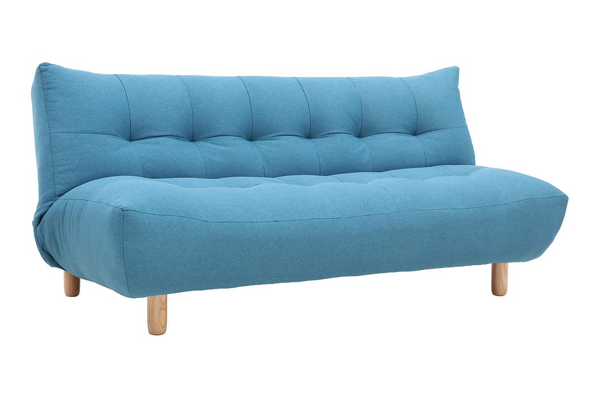 Divano convertibile design scandinavo blu anatra YUMI