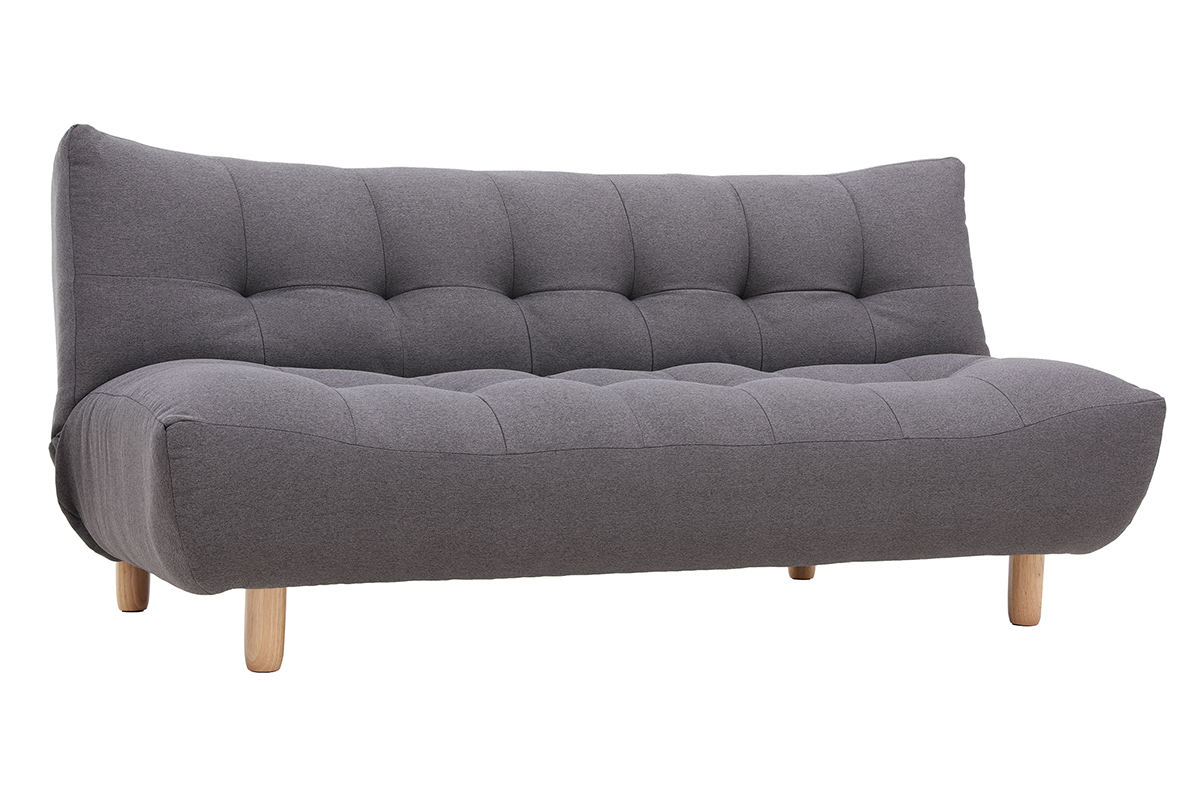 Divano convertibile design scandinavo grigio scuro YUMI