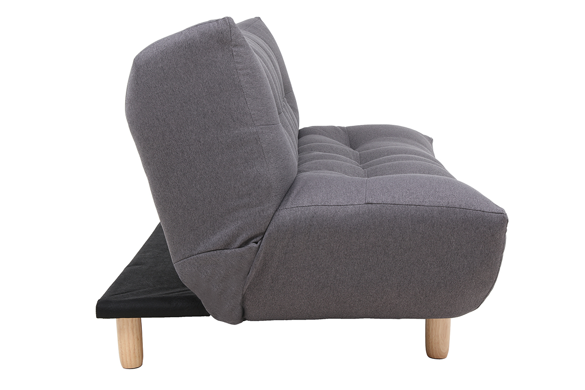 Divano convertibile design scandinavo grigio scuro YUMI